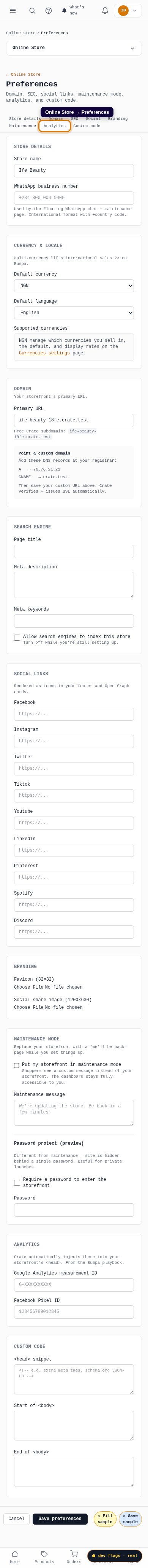 Add your Facebook Pixel: step 1 (mobile)
