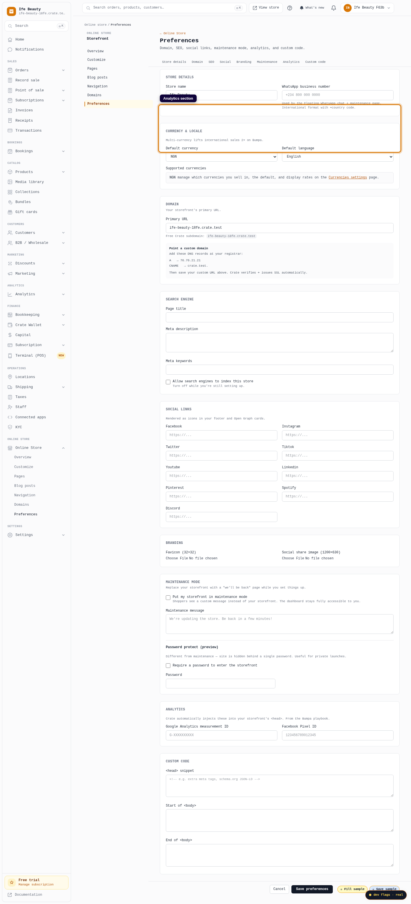 Add your Facebook Pixel: step 2 (web)