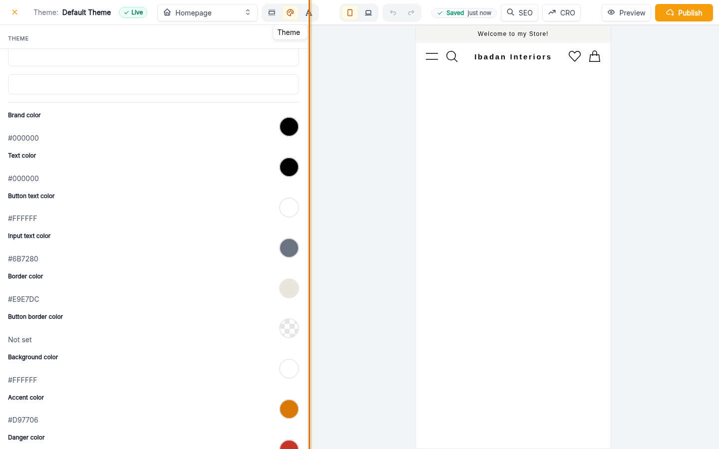 Change your theme colour: step 3 (web)