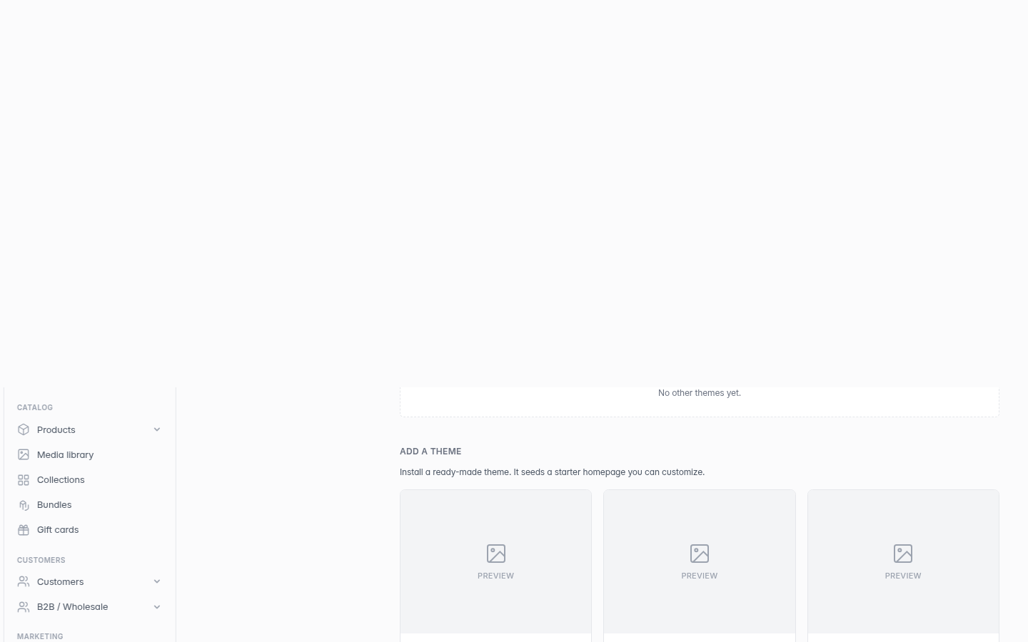 Change your store theme: step 4 (web)