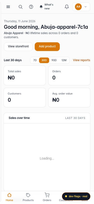 Customise your website: step 1 (mobile)