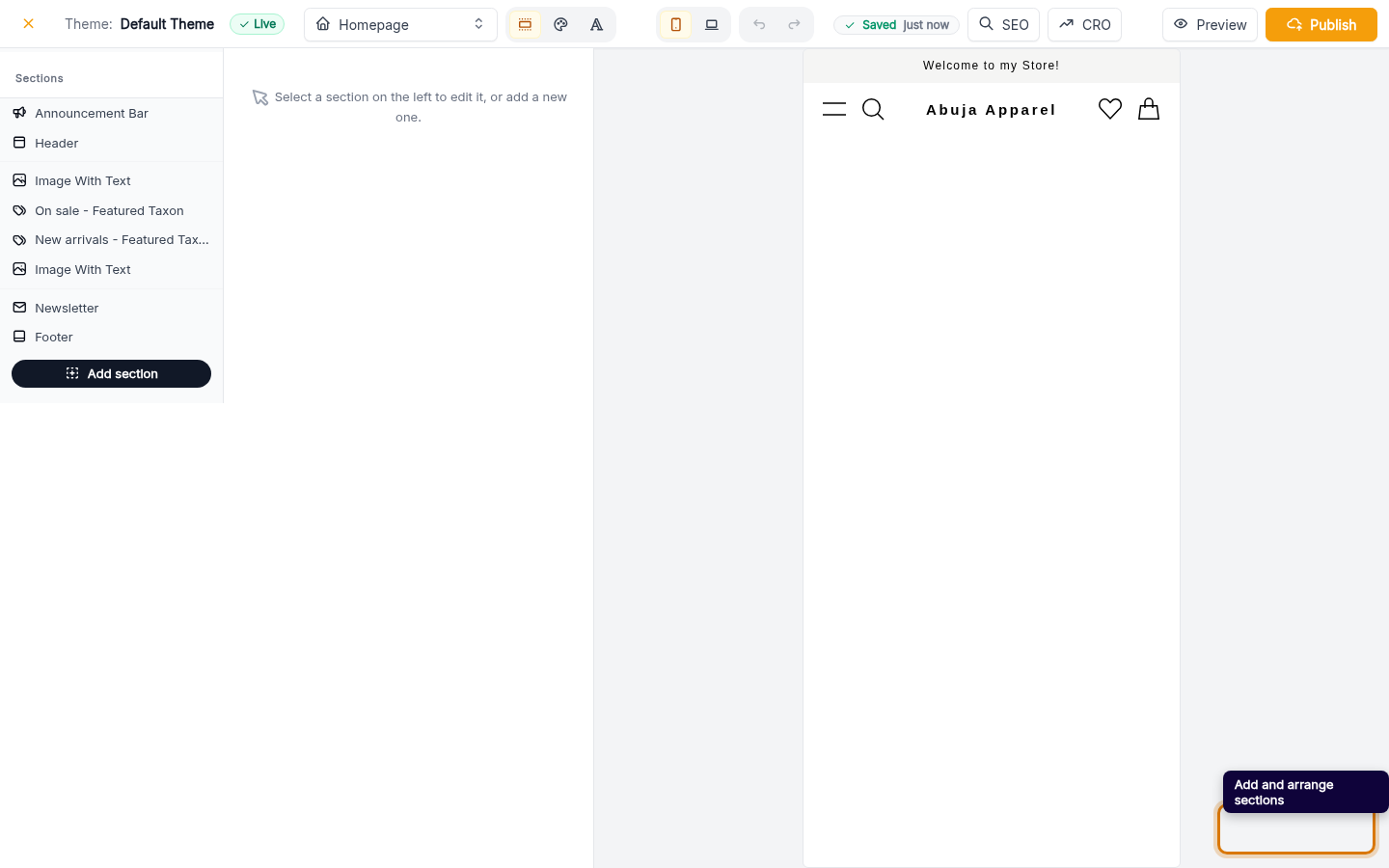 Customise your website: step 4 (web)