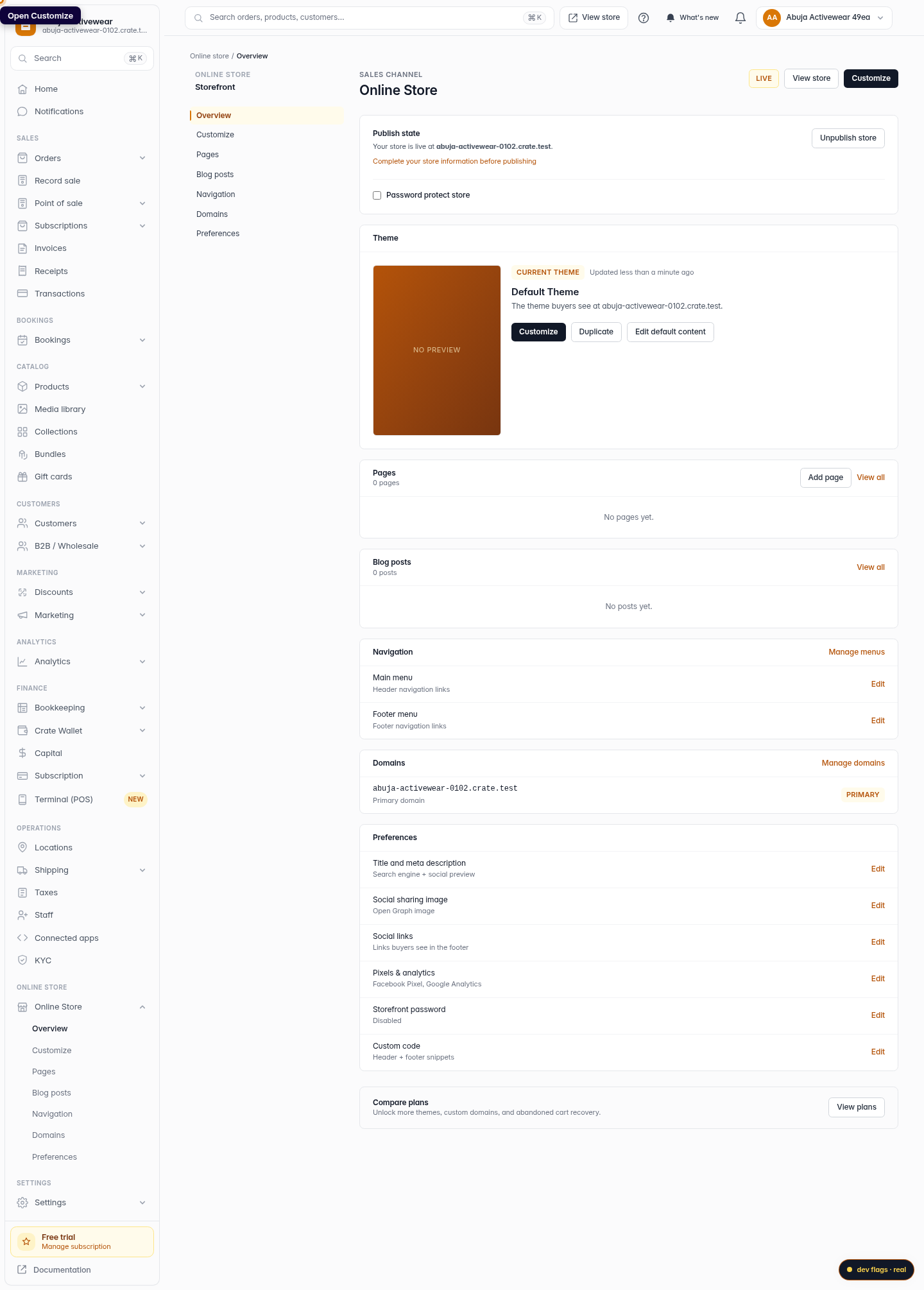 Change which products show on your store: step 1 (web)