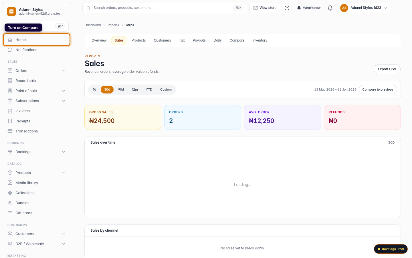 How to Compare Analytics by Date Range: step 2 (web)
