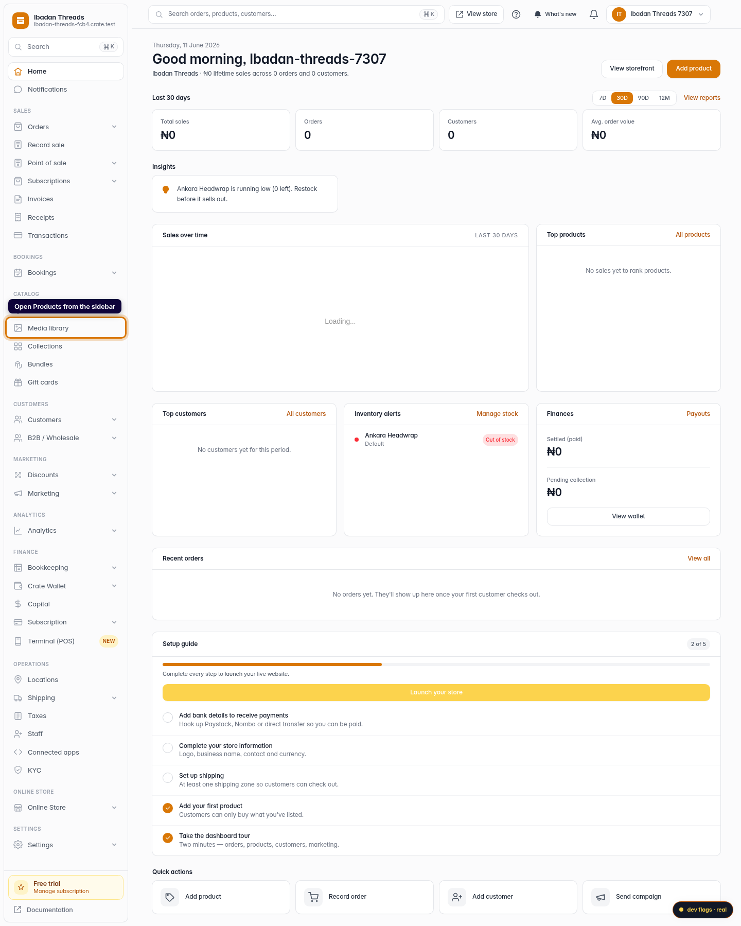 How to create a discounted product: step 1 (web)