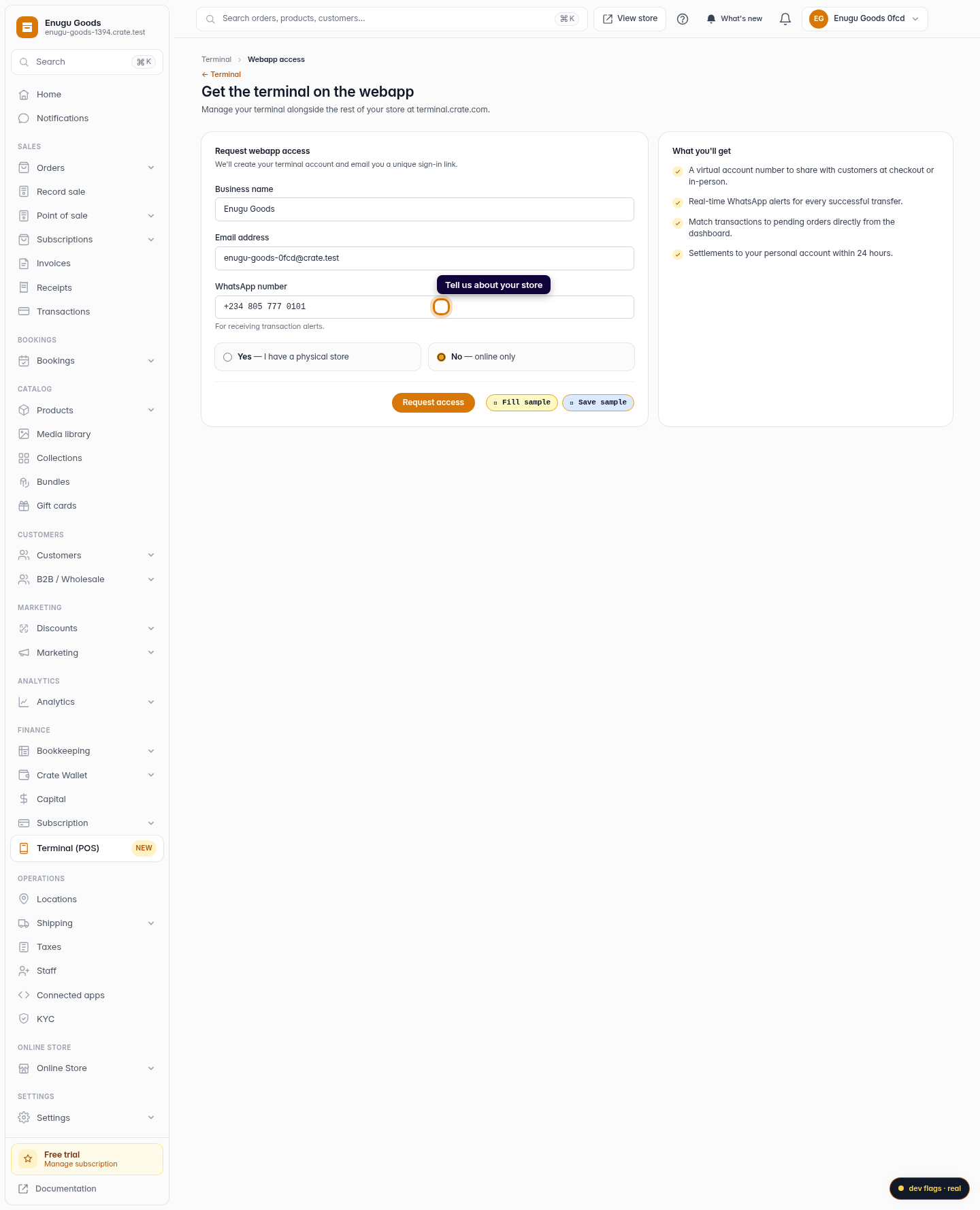 Get your Terminal on the web: step 4 (web)