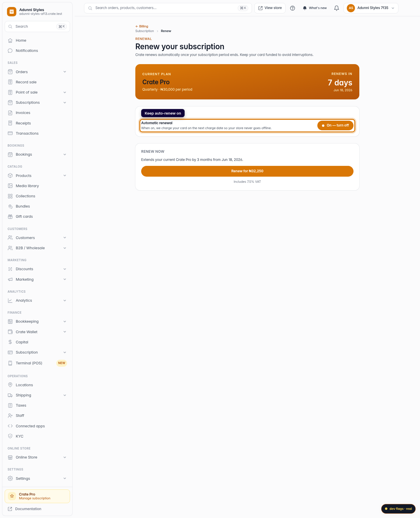 Renew your subscription: step 3 (web)
