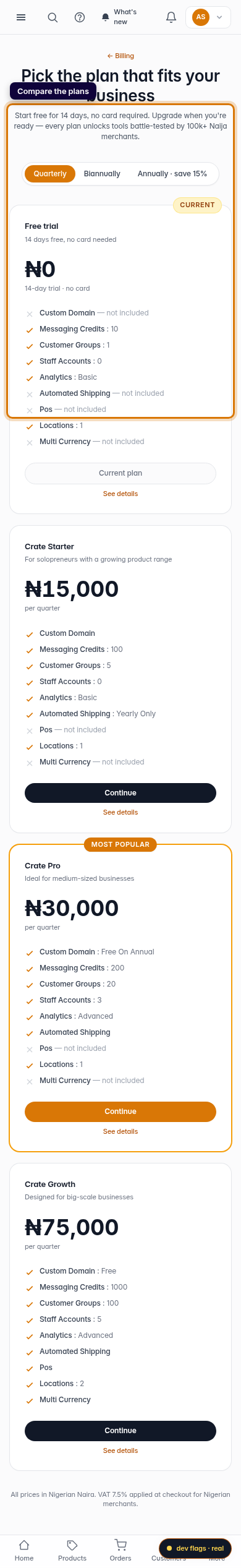 Subscribe to Premium: step 2 (mobile)