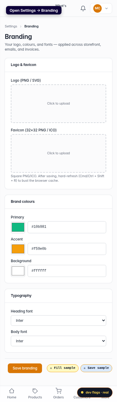 Upload your favicon: step 1 (mobile)