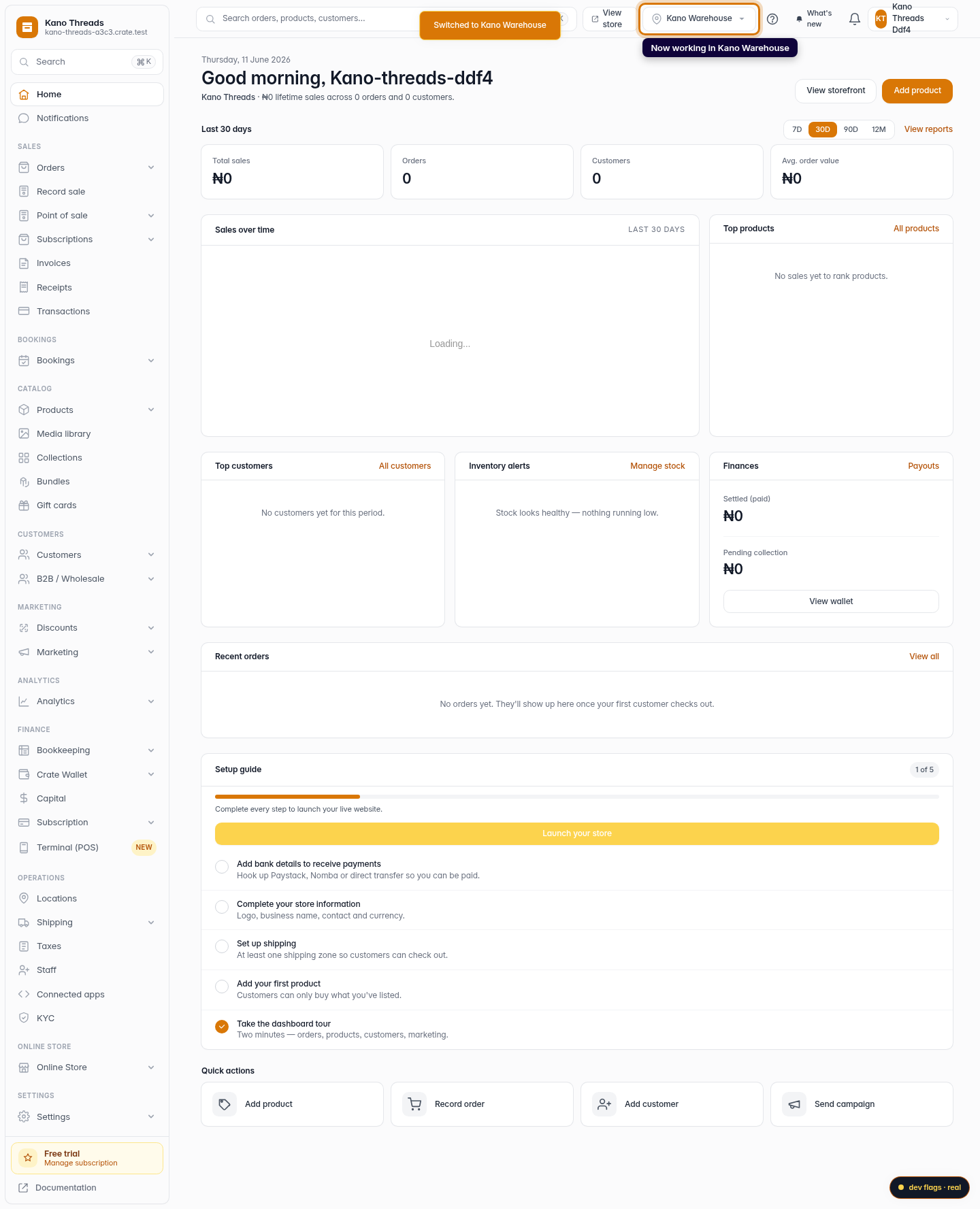 Work across multiple locations: step 4 (web)