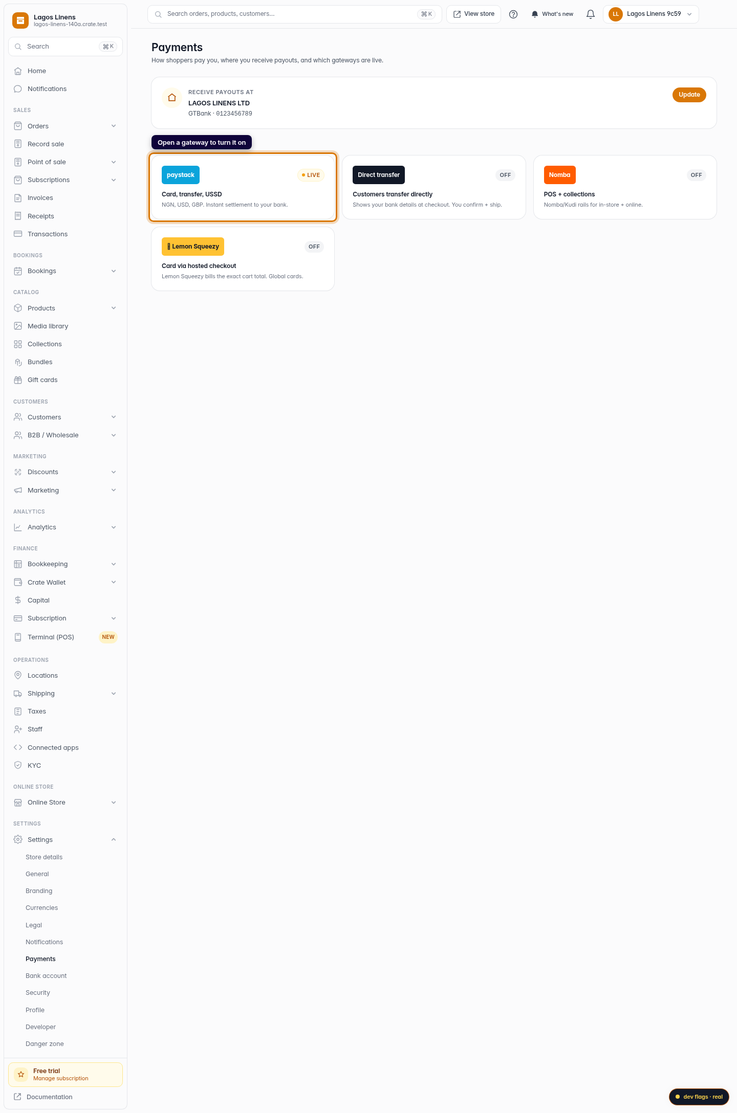 Payment methods: step 4 (web)