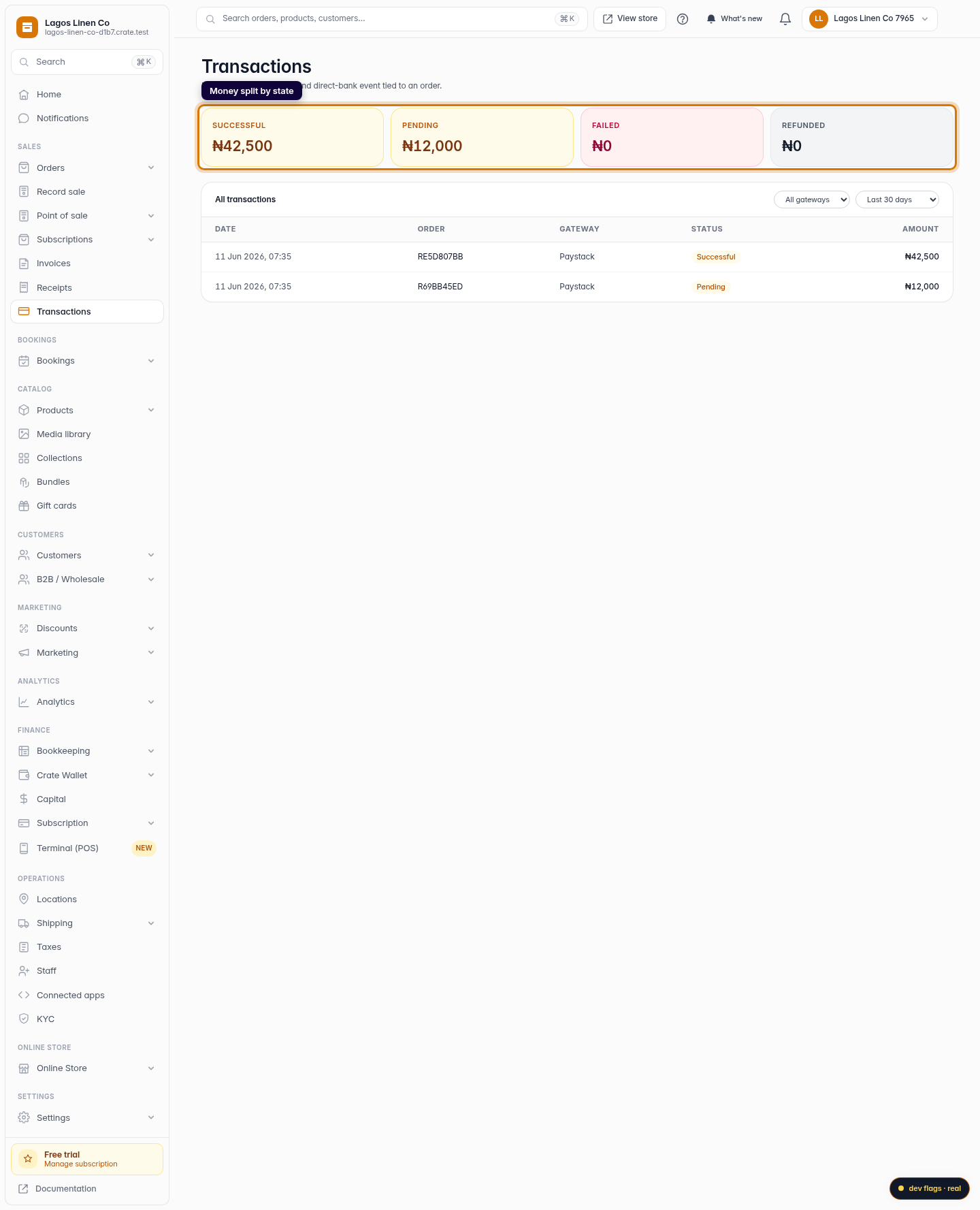 Payment remittance: step 2 (web)