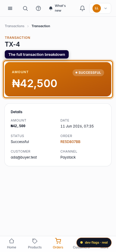 Payment remittance: step 4 (mobile)