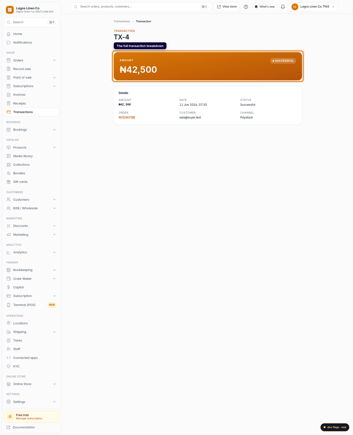 Payment remittance: step 4 (web)