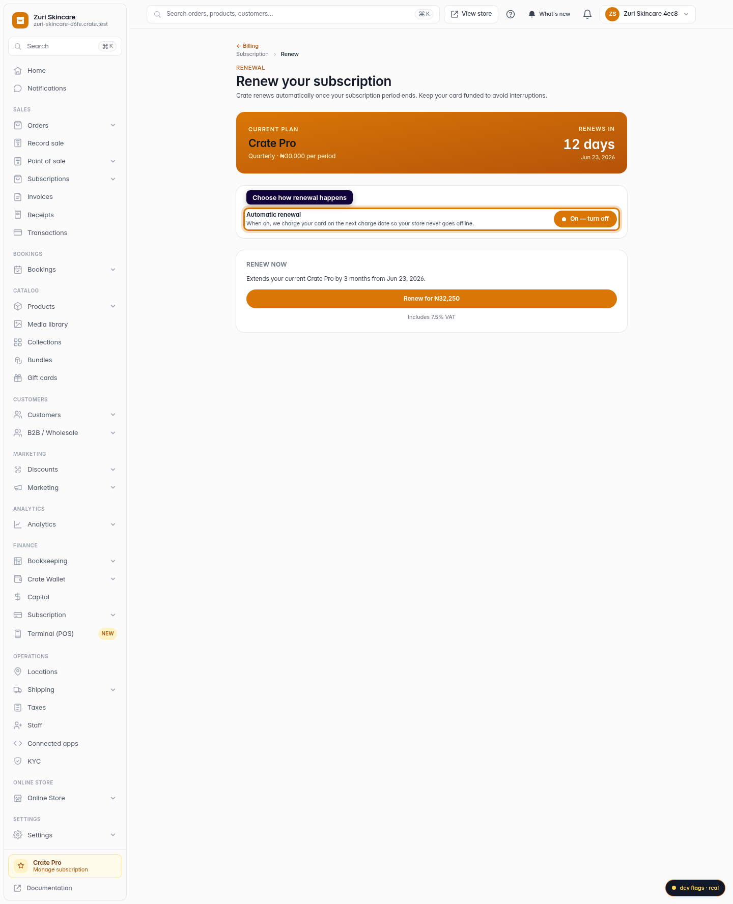 Renew your subscription: step 2 (web)