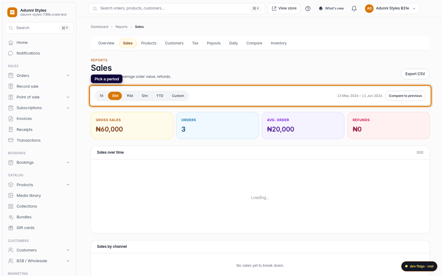 Sales Analytics: step 4 (web)