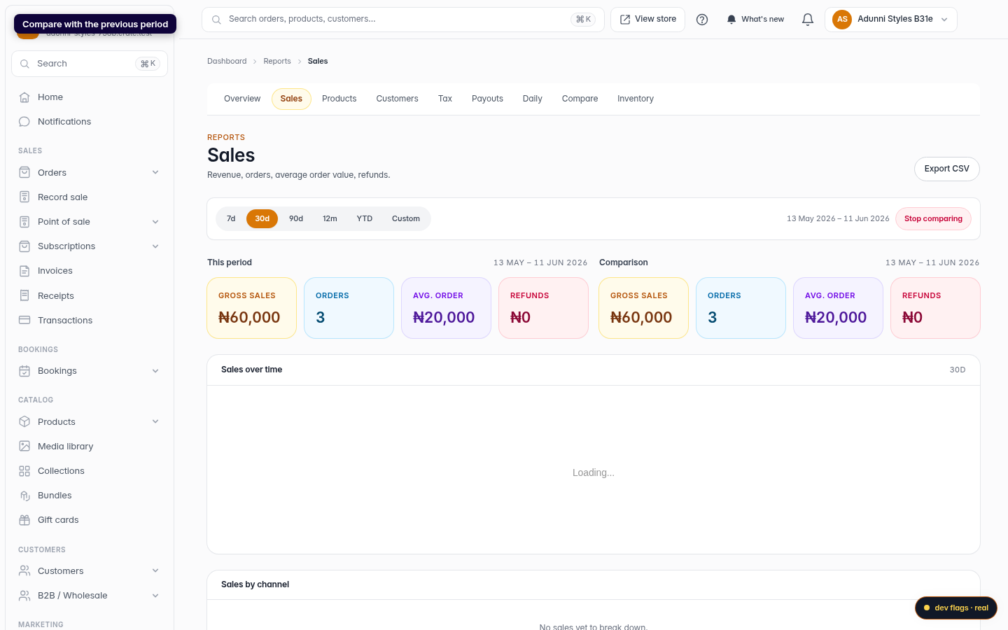 Sales Analytics: step 6 (web)